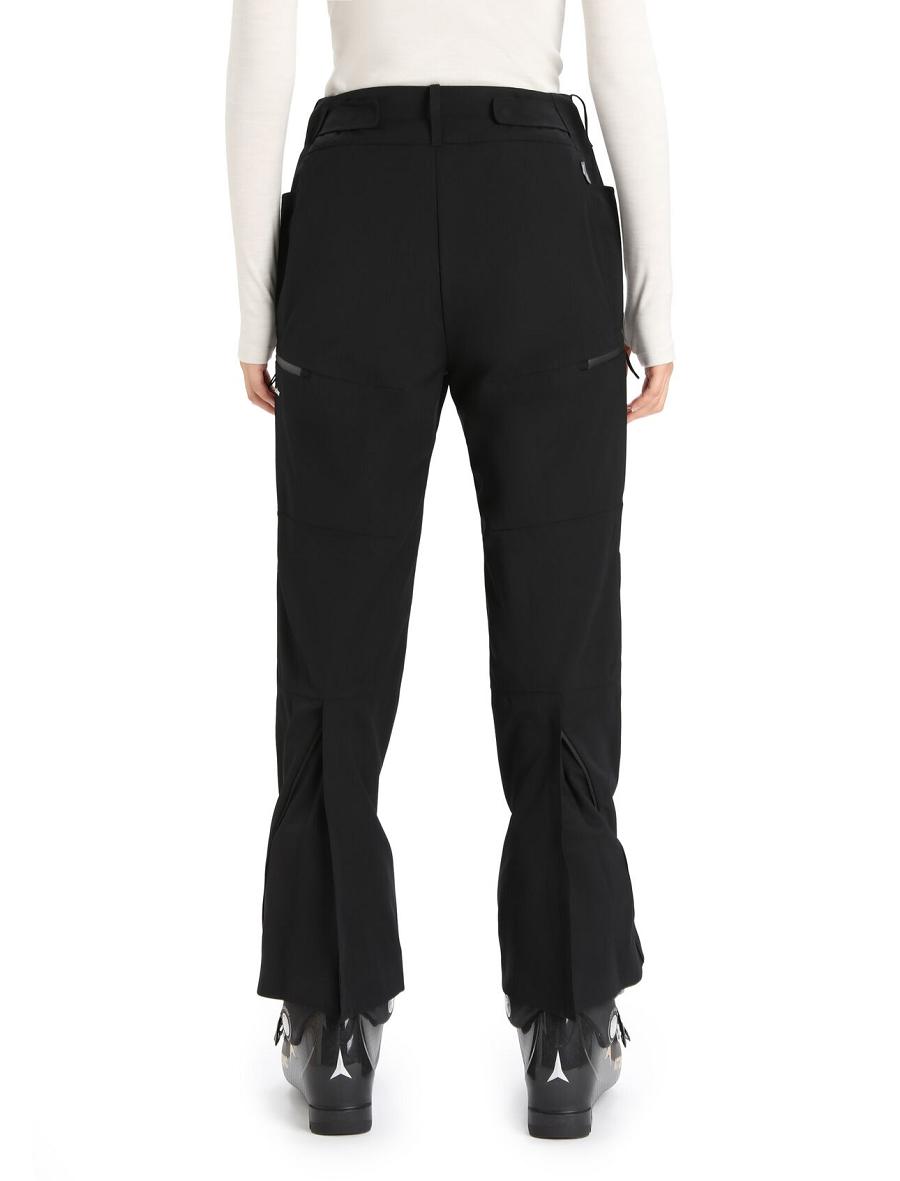 Women's Icebreaker Shell+™ Merino Pants Black | CA 1434SGLO